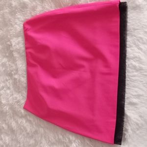 Neon pink skirt